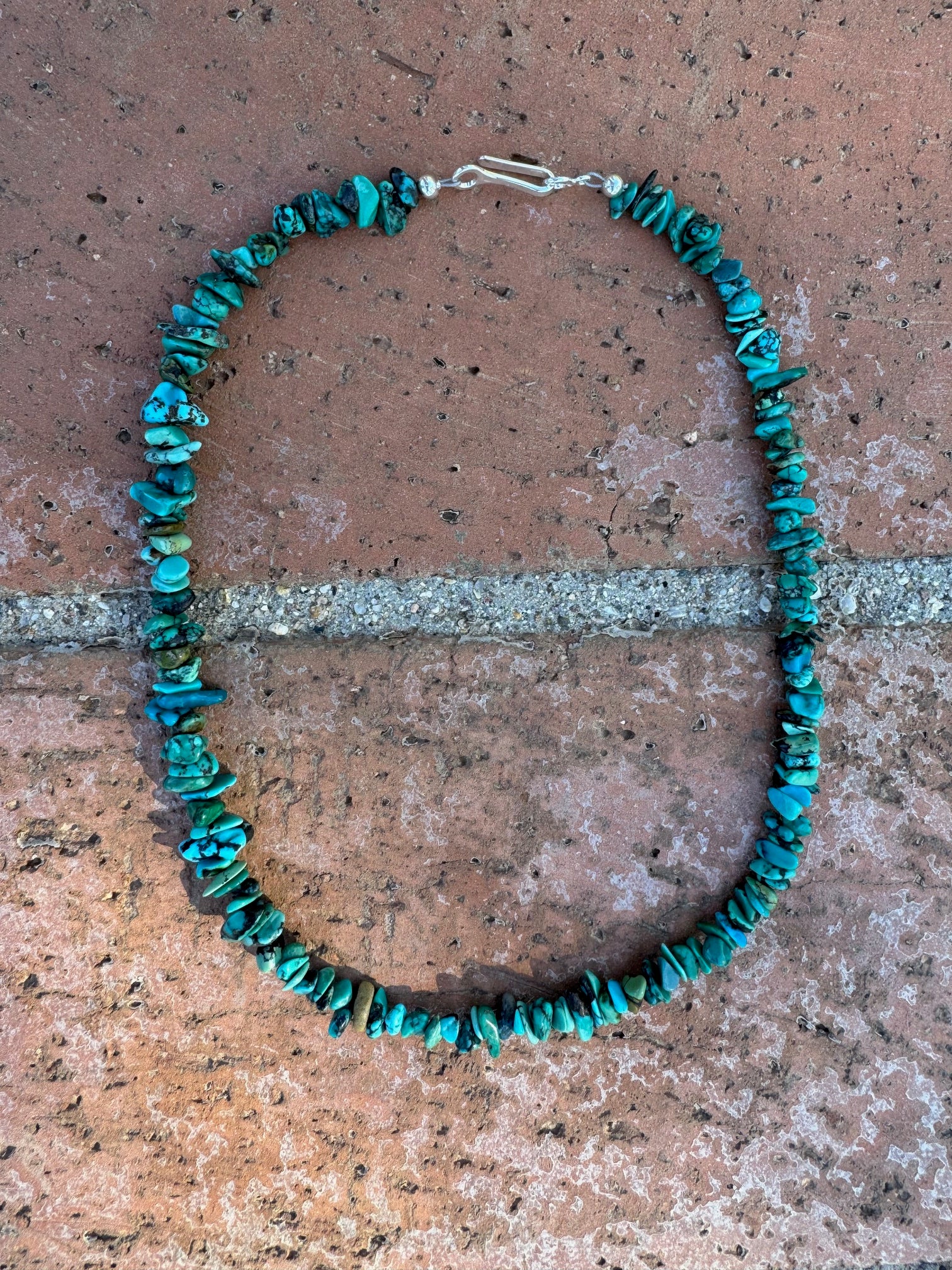 Handcrafted Kingman Turquoise Beaded Necklace