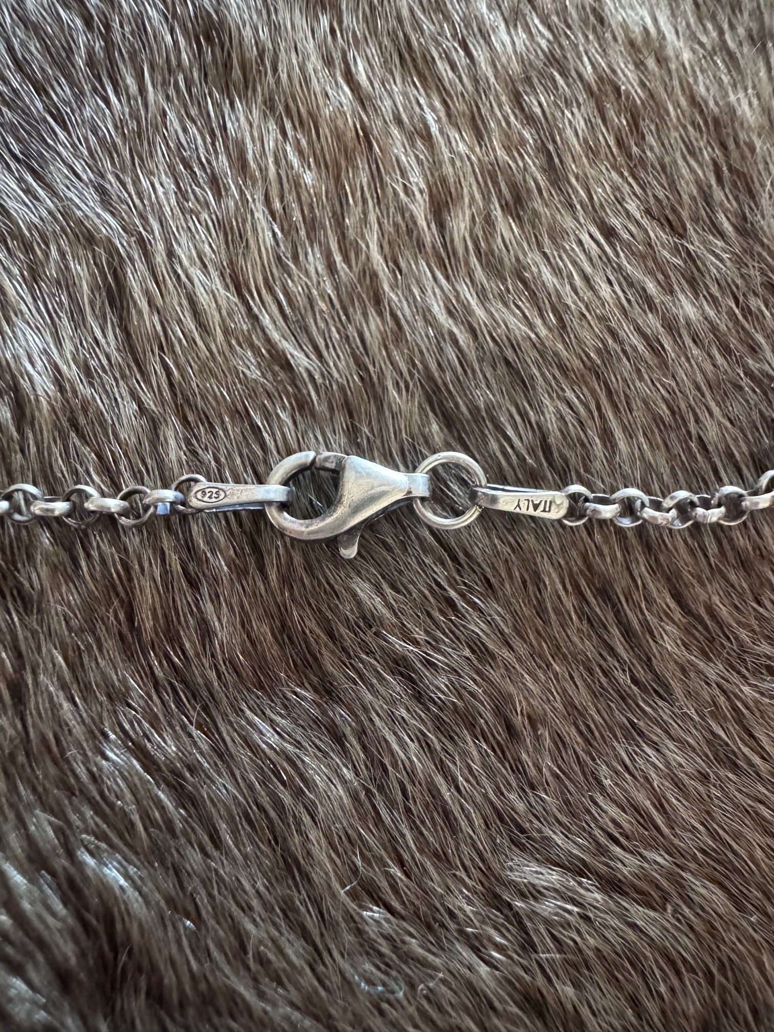 Handmade Sterling Silver Two Stone Fox Turquoise 19" Necklace by Roaming Buffalo