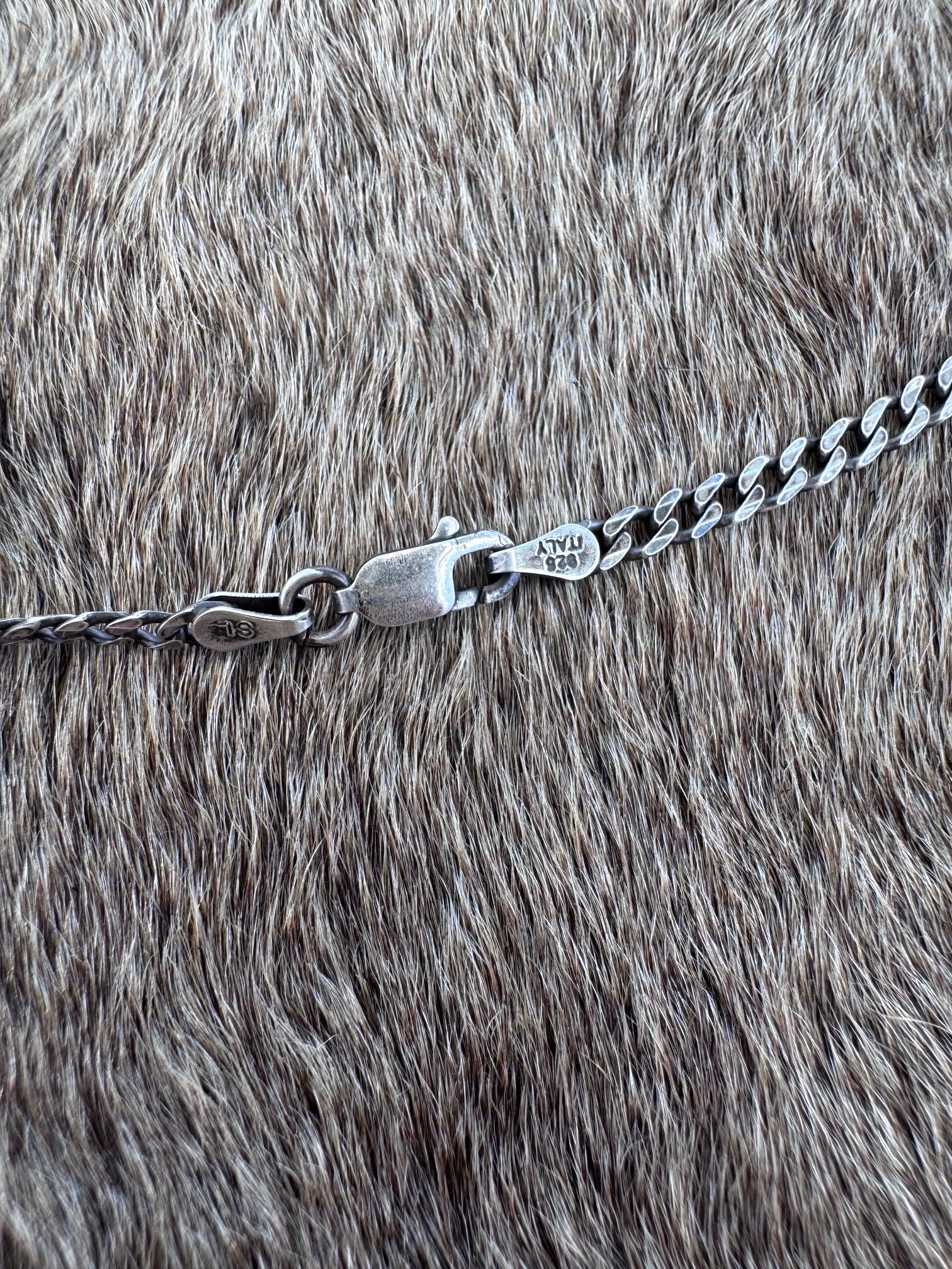 Handmade Sterling Silver & Carico Lake 18.75" Necklace by Roaming Buffalo