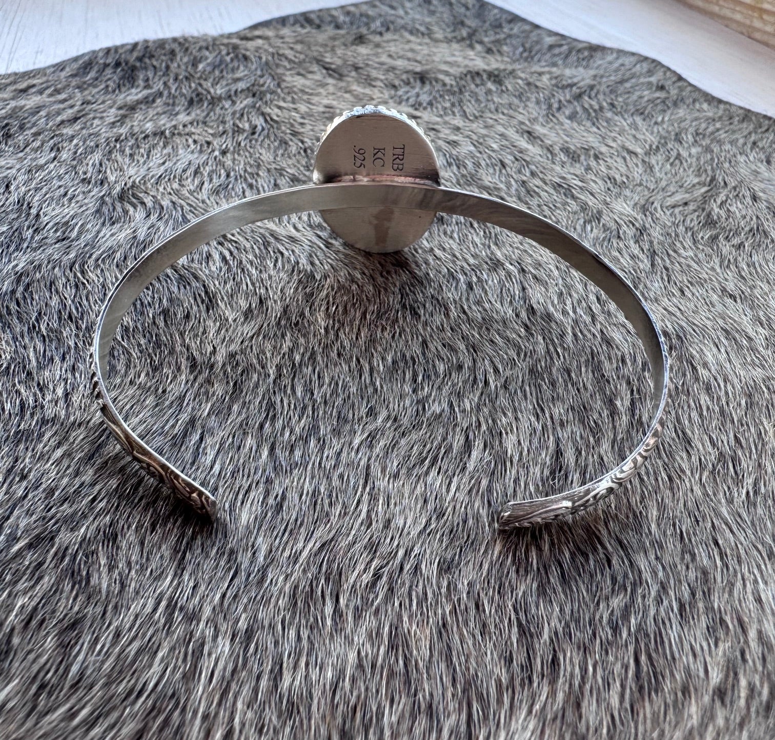 Handmade Sterling Silver & Pyrite, Black Onyx Checkered Cuff by Roaming Buffalo