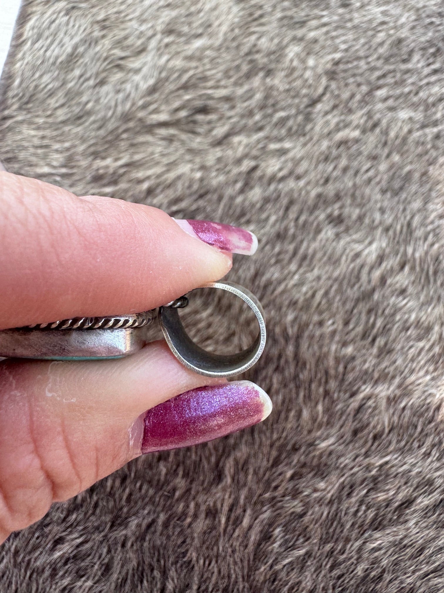 Handmade Sterling Silver Tyrone Turquoise, Australian Turquoise Point Pendant by Roaming Buffalo