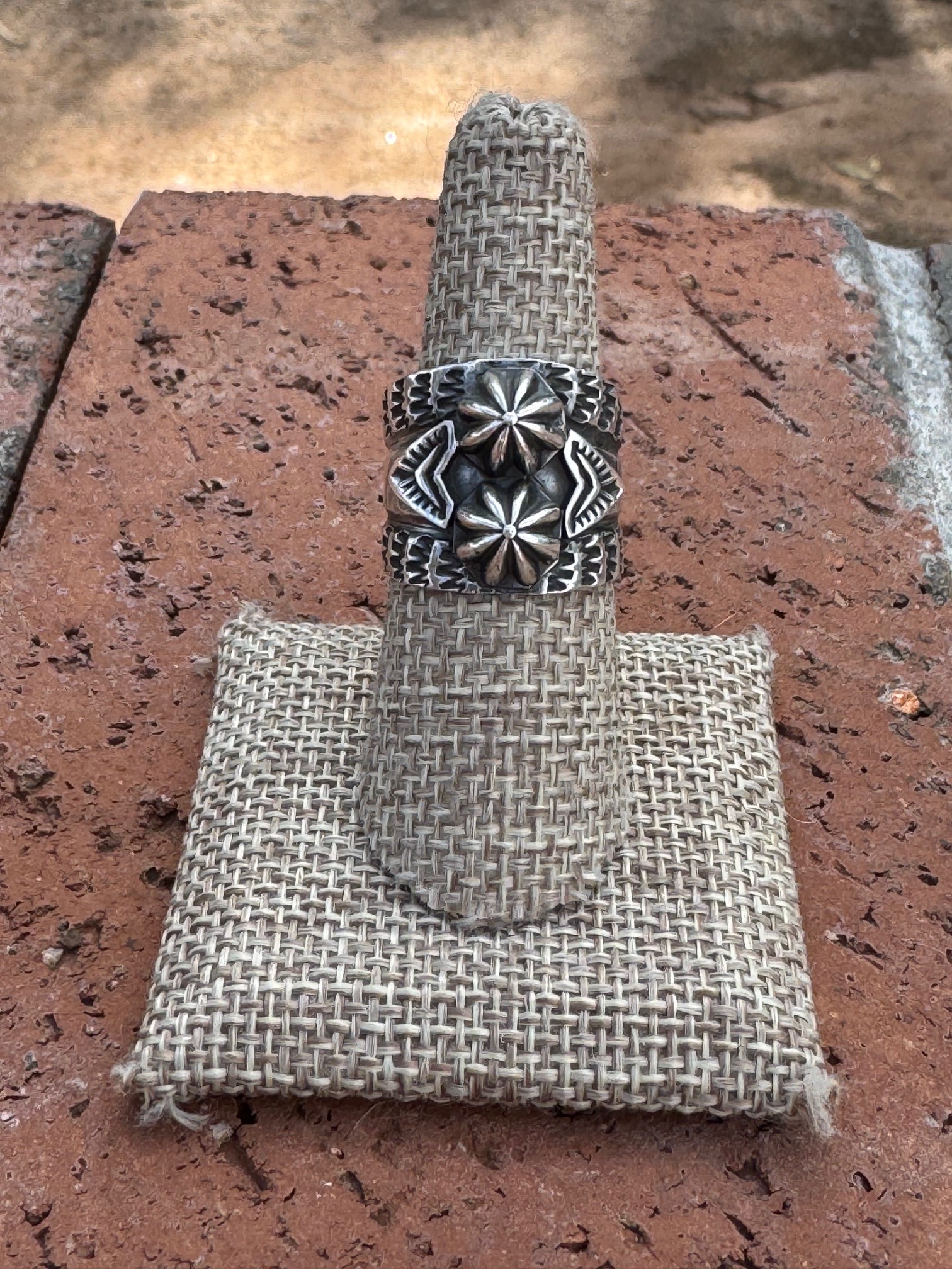 Handcrafted Sterling Silver Star Ring by Sunshine Reeves size 7.5