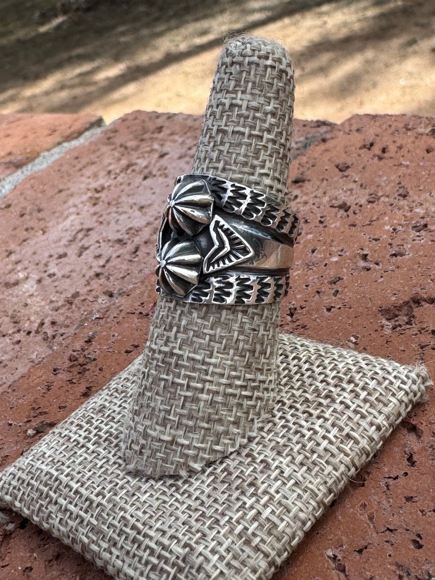 Handcrafted Sterling Silver Star Ring by Sunshine Reeves size 7.5