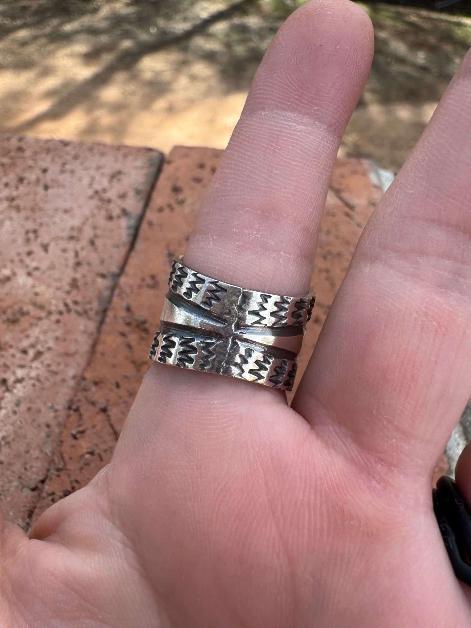 Handcrafted Sterling Silver Star Ring by Sunshine Reeves size 7.5