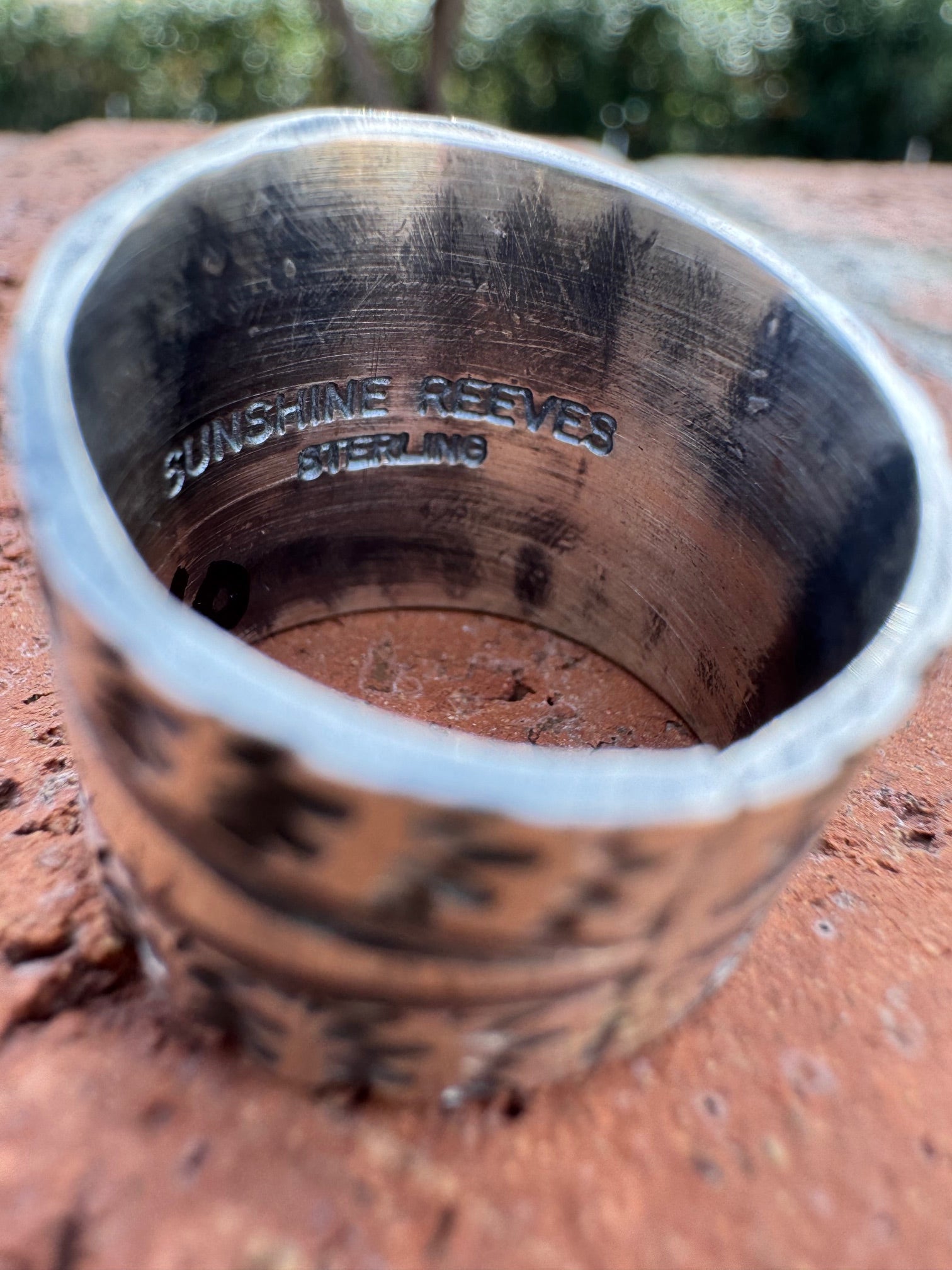 Handcrafted Sterling Silver Star Ring by Sunshine Reeves size 7.5