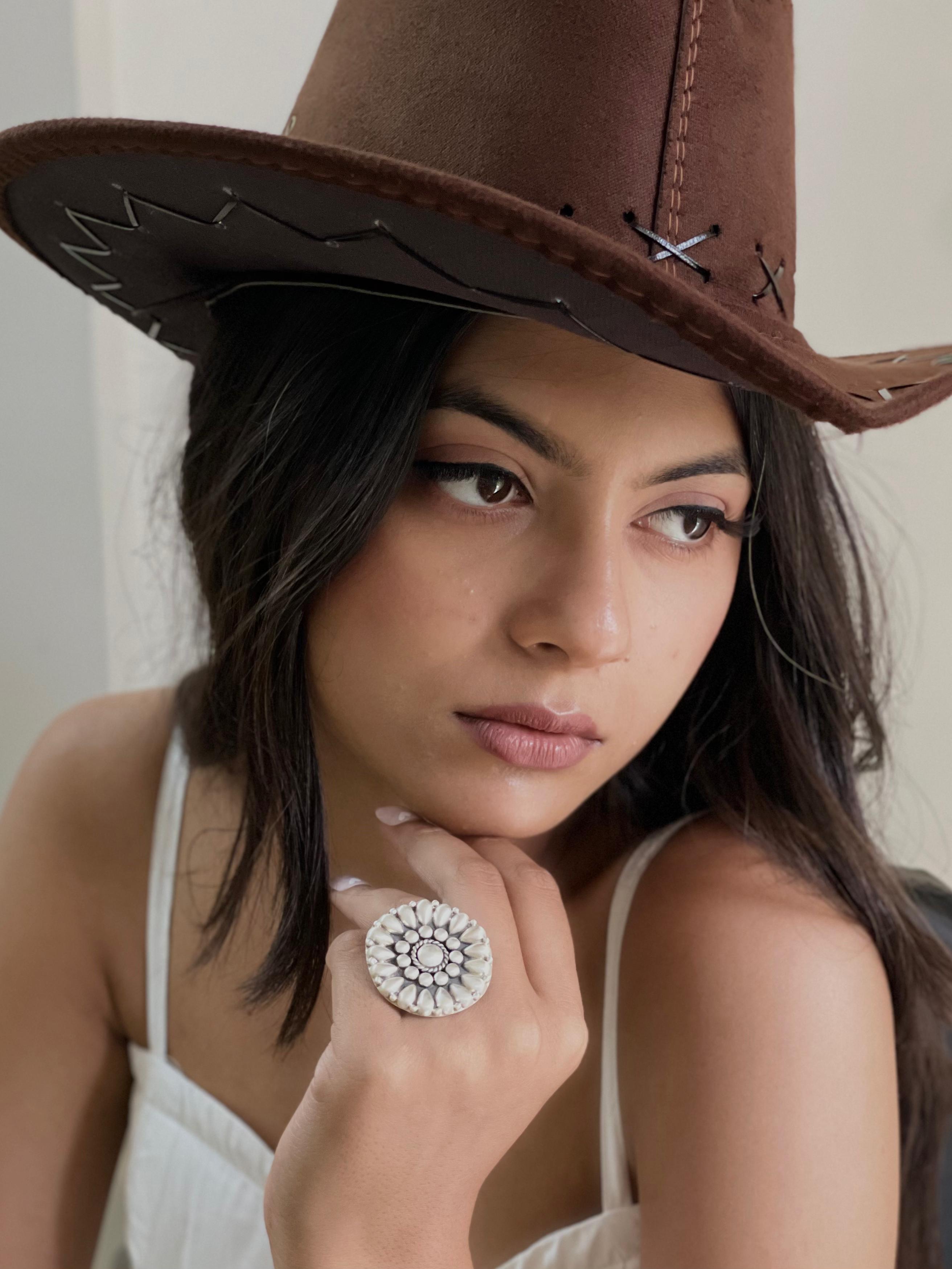 Handmade Sterling Silver Adjustable Ring With Signed Nizhoni