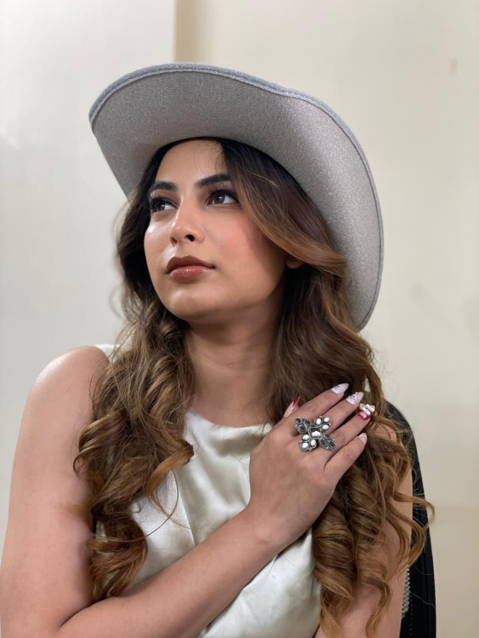 Handmade Sterling Silver White Buffalo Adjustable Ring "Signed Nizhoni"