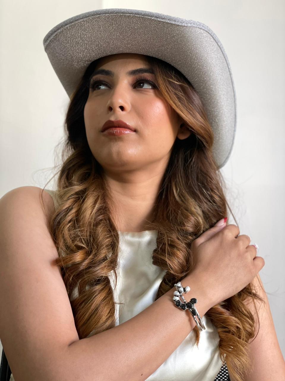 Handmade Sterling Silver White Buffalo Naja Cuff Bracelet "Signed Nizhoni"