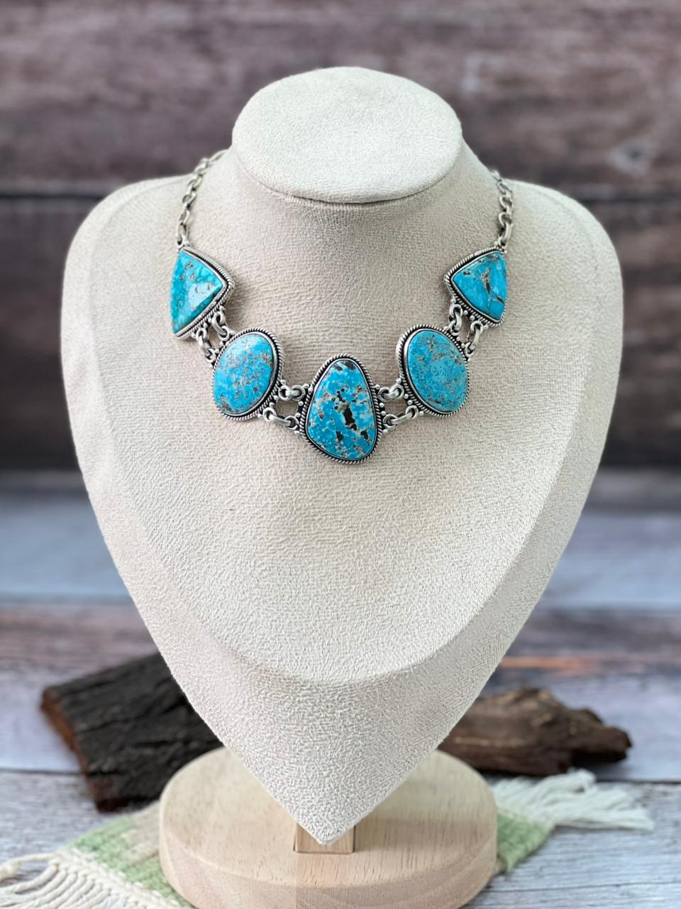 Handmade Sterling Silver Sierra Bella Choker Necklace "Signed Nizhoni"