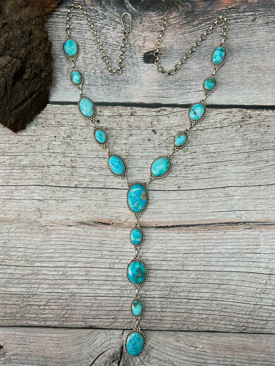 Handmade Sterling Silver Sierra Bella Necklace "Signed Nizhoni"