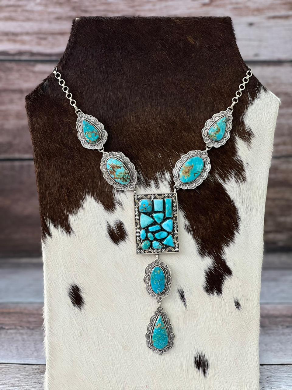 Handmade Sterling Silver Sierra Bella Necklace "Signed Nizhoni"