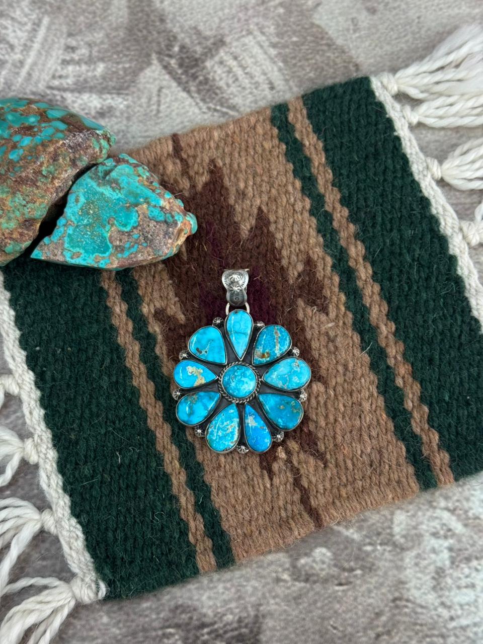 Handmade Sterling Silver Sierra Bella Pendant "Signed Nizhoni"