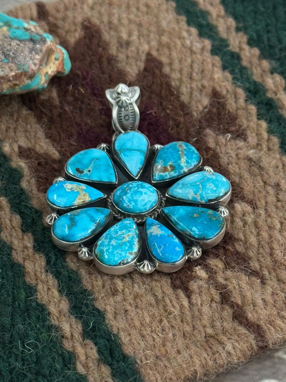 Handmade Sterling Silver Sierra Bella Pendant "Signed Nizhoni"