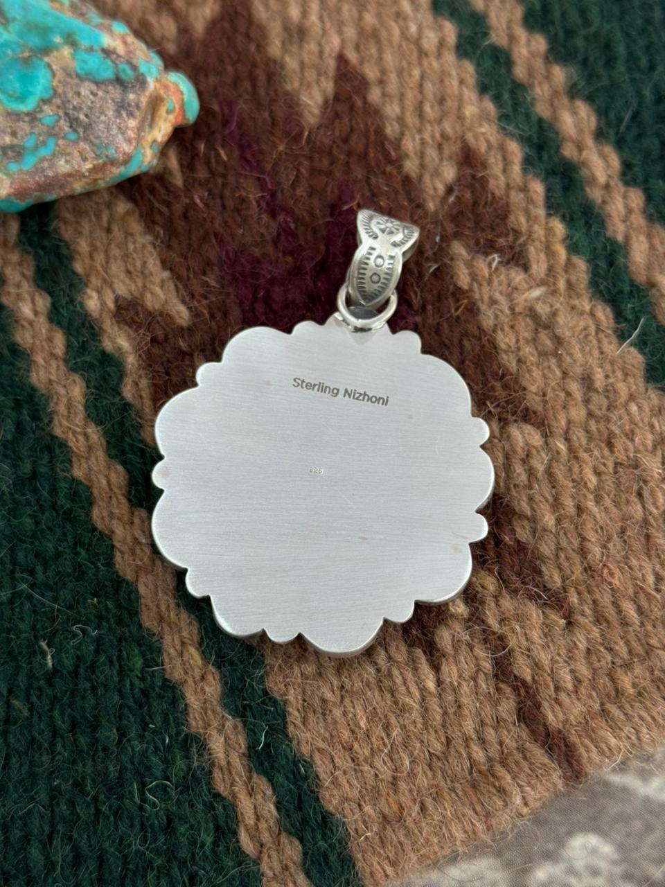 Handmade Sterling Silver Sierra Bella Pendant "Signed Nizhoni"