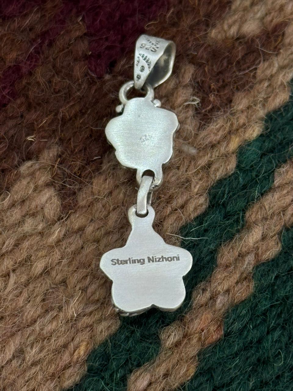 Handmade Sterling Silver Cotton Candy Star Pendant "Signed Nizhoni"