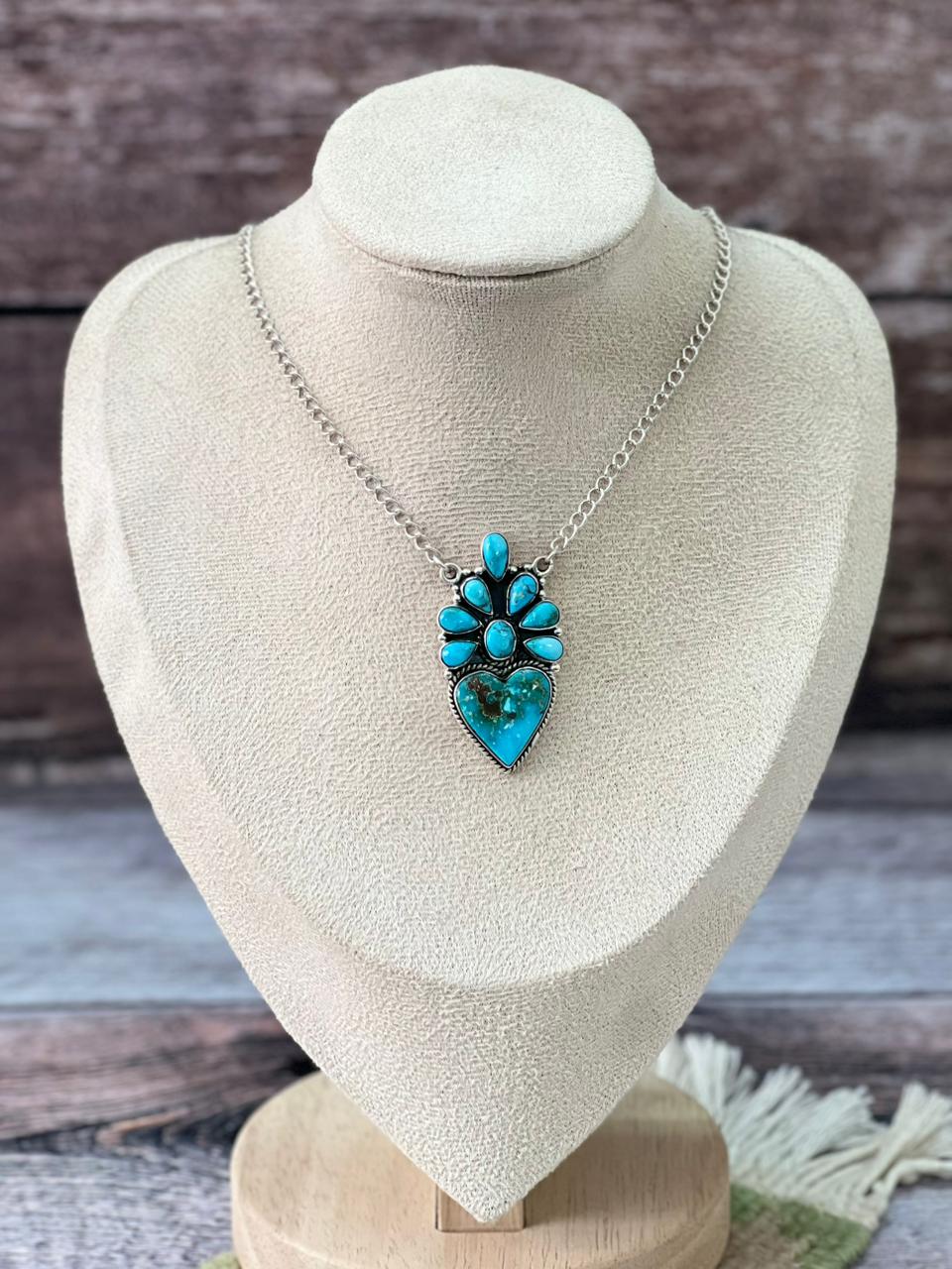 Handmade Sterling Silver Sierra Bella Necklace "Signed Nizhoni"