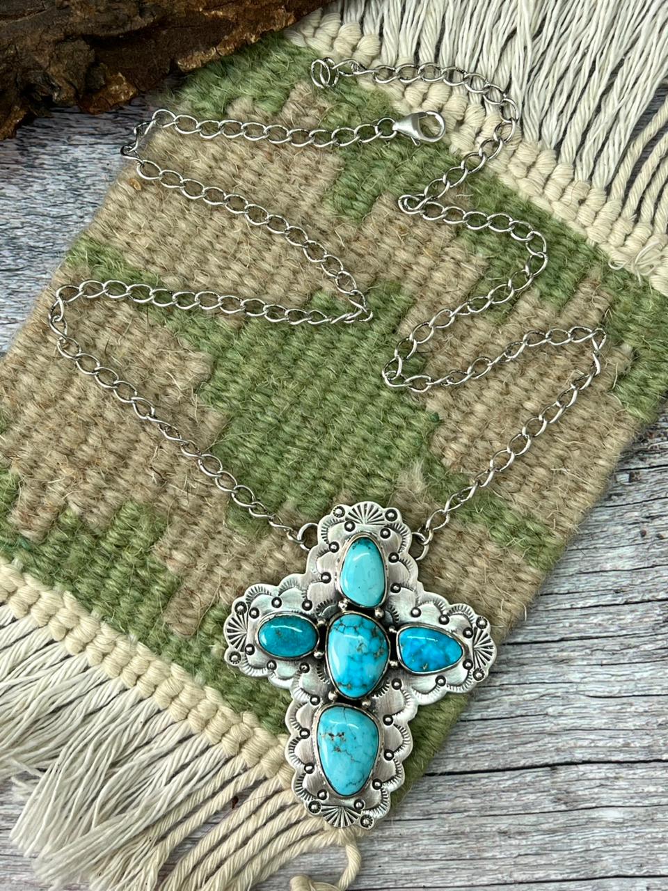 Handmade Sterling Silver Sierra Bella Necklace "Signed Nizhoni"