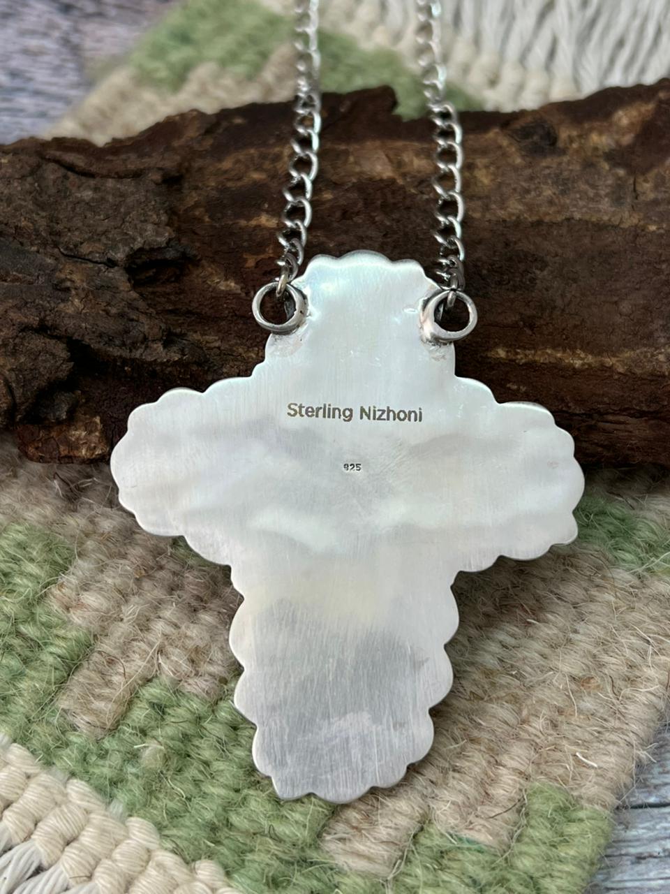 Handmade Sterling Silver Sierra Bella Necklace "Signed Nizhoni"