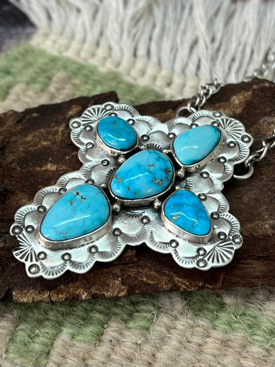 Handmade Sterling Silver Sierra Bella Necklace "Signed Nizhoni"