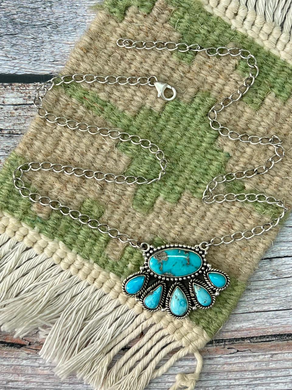 Handmade Sterling Silver Sierra Bella Necklace "Signed Nizhoni"