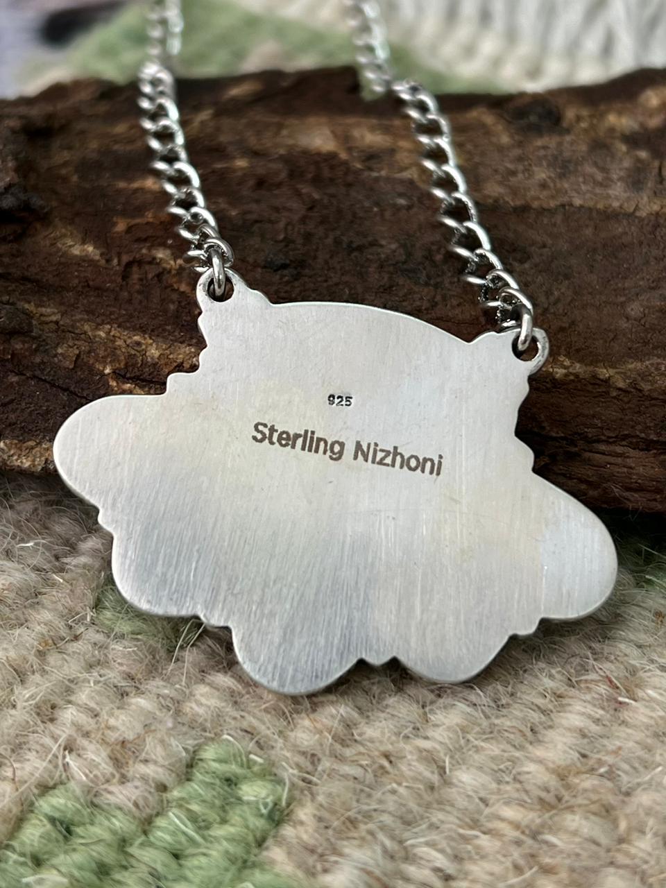 Handmade Sterling Silver Sierra Bella Necklace "Signed Nizhoni"