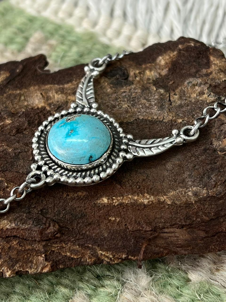 Handmade Sterling Silver Sierra Bella Necklace "Signed Nizhoni"