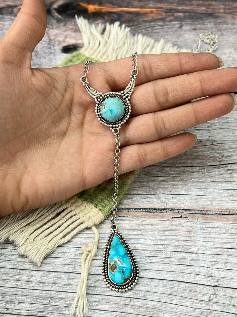 Handmade Sterling Silver Sierra Bella Necklace "Signed Nizhoni"