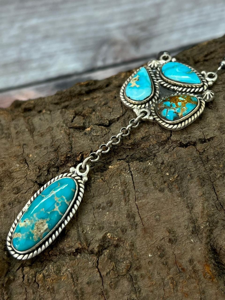 Handmade Sterling Silver Beaded Sierra Bella Necklace "Signed Nizhoni"