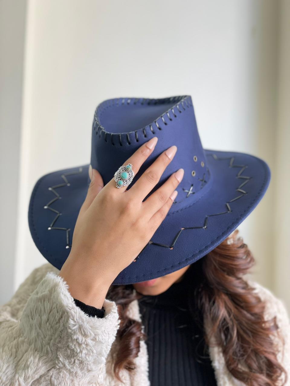 Handmade Sterling Silver Kingman Turquoise Adjustable Ring "Singed Nizhoni" (3)