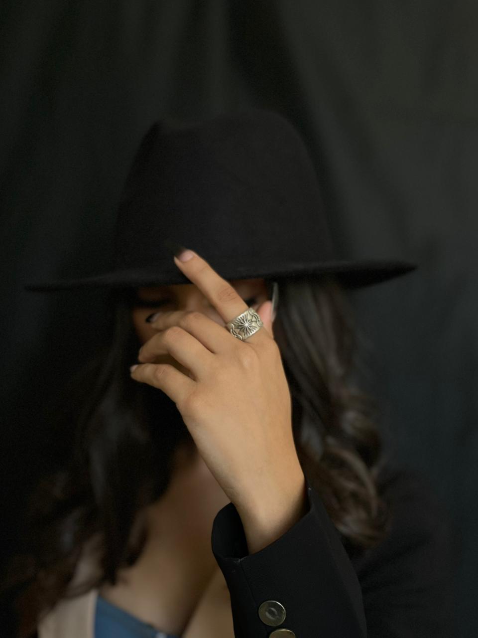 Handmade Sterling Silver Adjustable Ring "Signed Nizhoni"