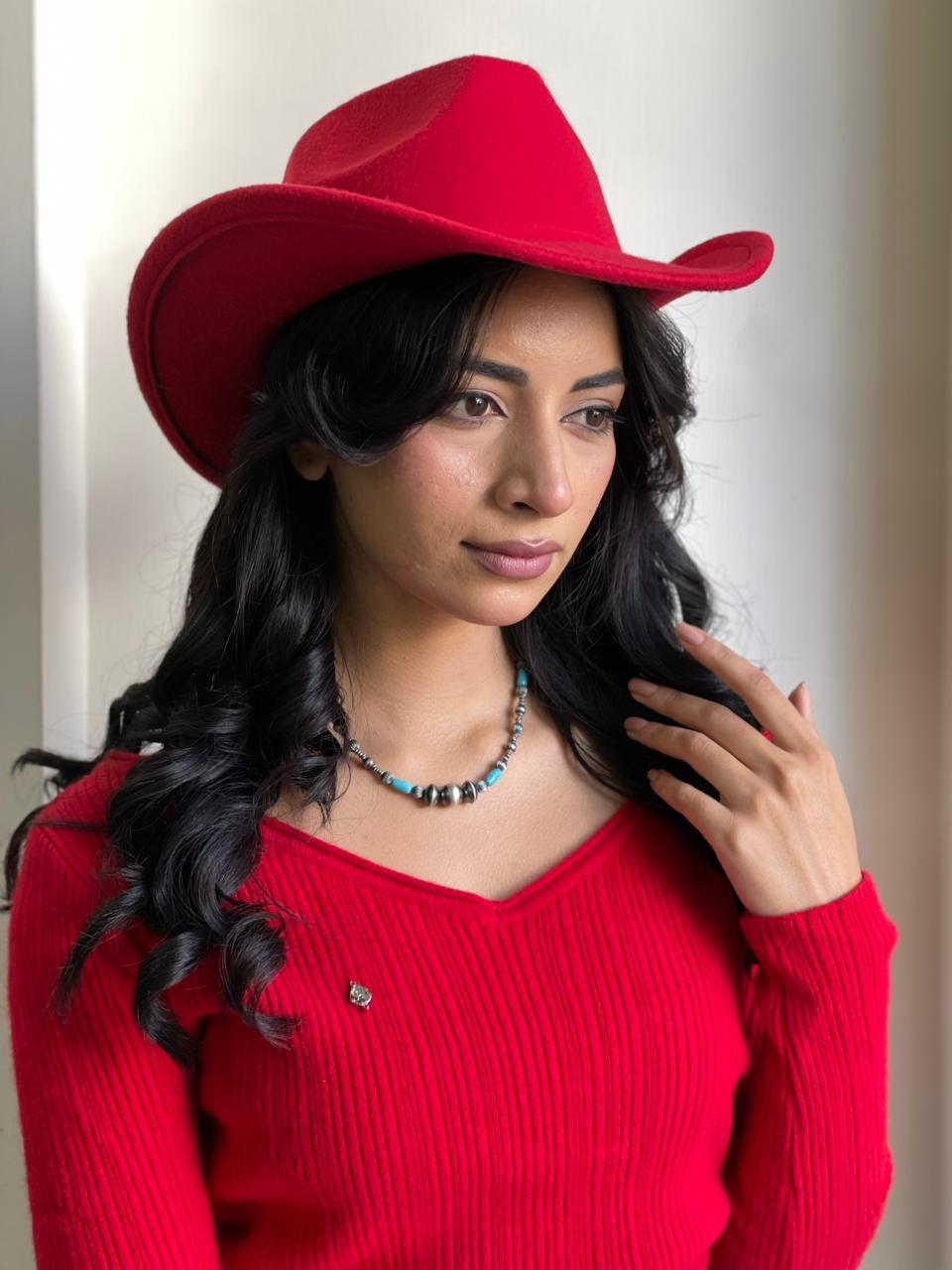 Handmade Sterling Silver Beaded Kingman Turquoise Necklace (7)