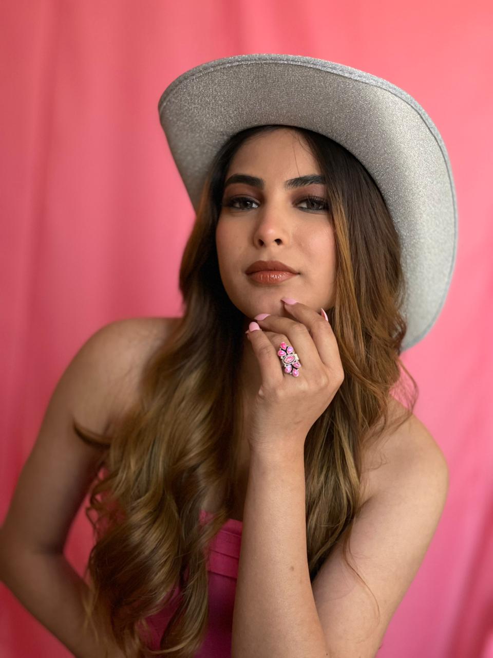 Handmade Sterling Silver Hot Pink Post Earrings "Signed Nizhoni"