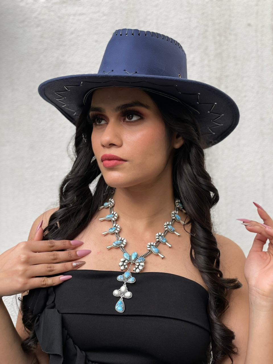 Handmade Sterling Silver Golden Hills with White Collection Beaded Necklace "Signed Nizhoni"