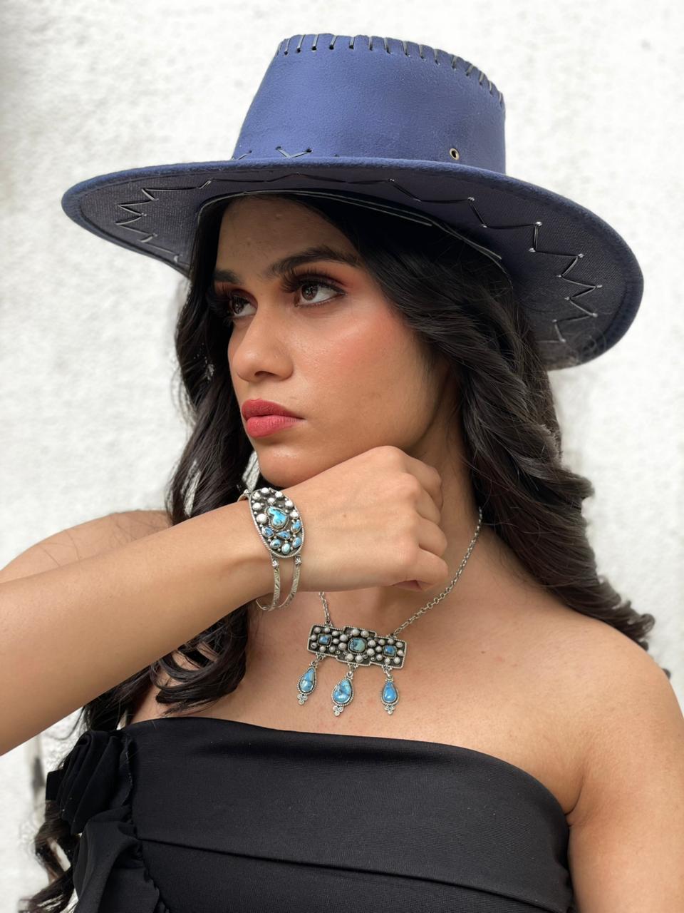 Handmade Sterling Silver Golden Hills with White Collection Bracelet "Signed Nizhoni"