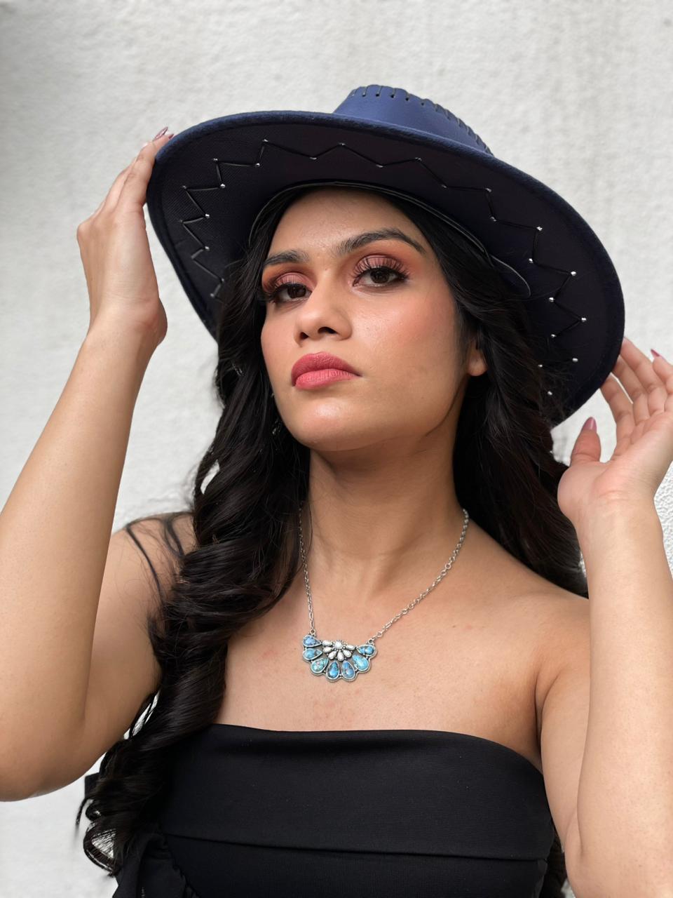 Handmade Sterling Silver Golden Hills with White Collection Necklace "Signed Nizhoni"