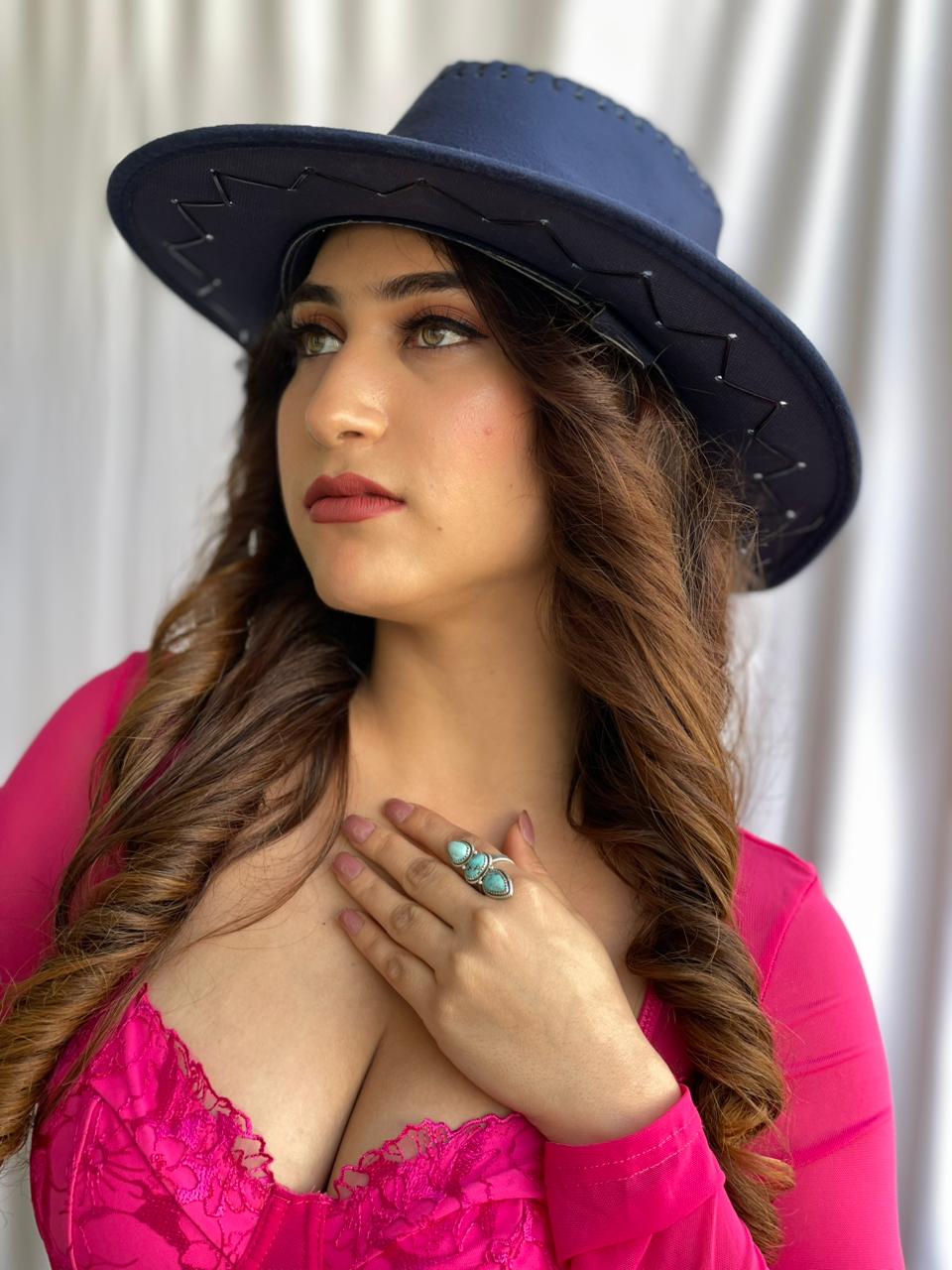 Handmade Sterling Silver White Water Turquoise Adjustable Ring "Signed Nizhoni"