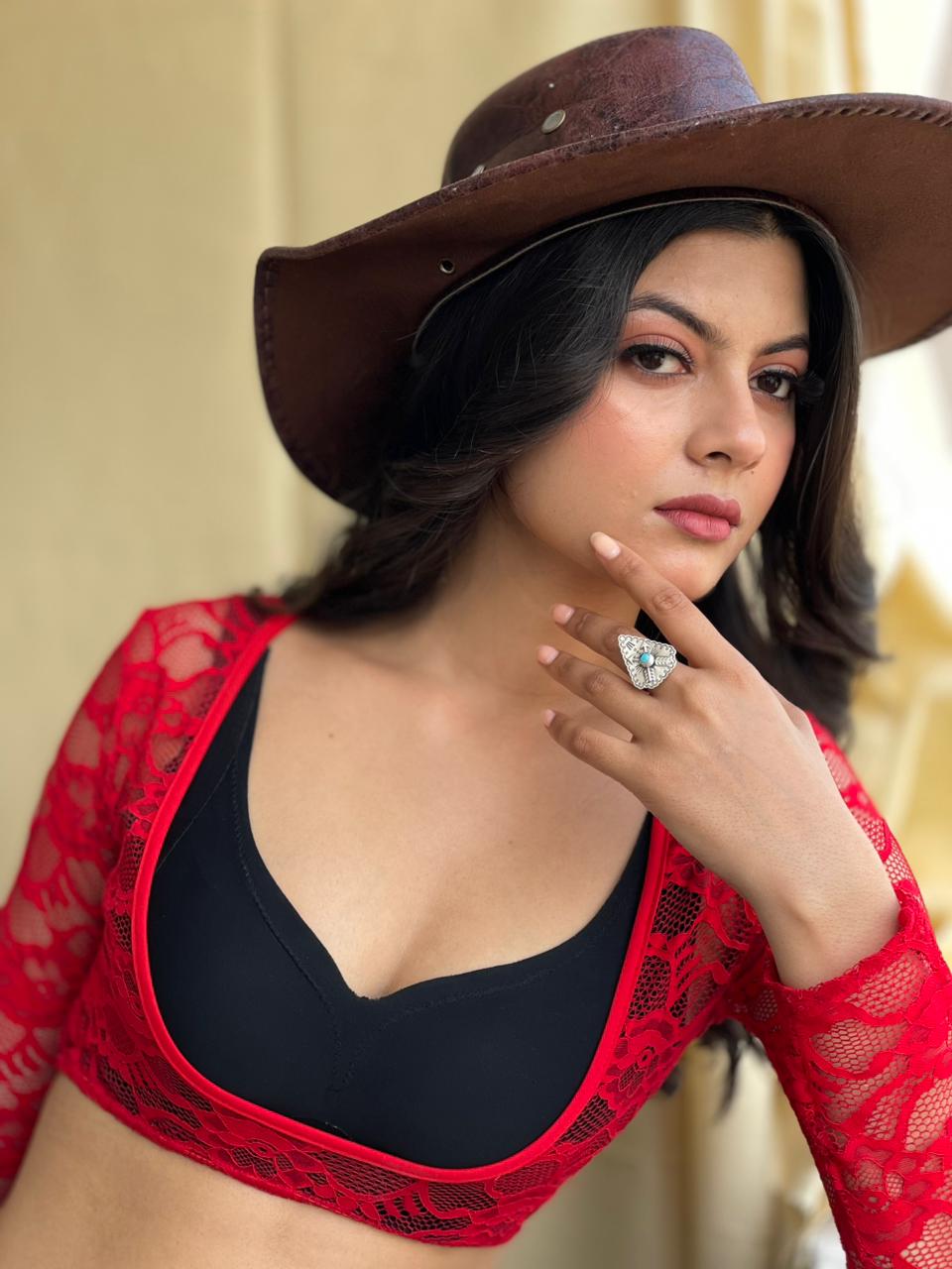 Handmade Sterling Silver Blue Turquoise Adjusatble Ring "Signed Nizhoni"