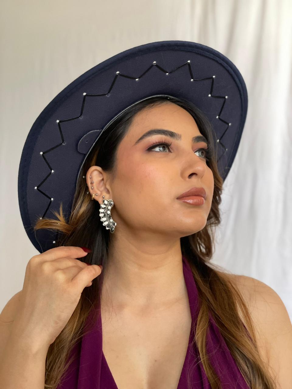 Handmade Sterling Silver White Buffalo Post Studs Earrings "Signed Nizhoni"
