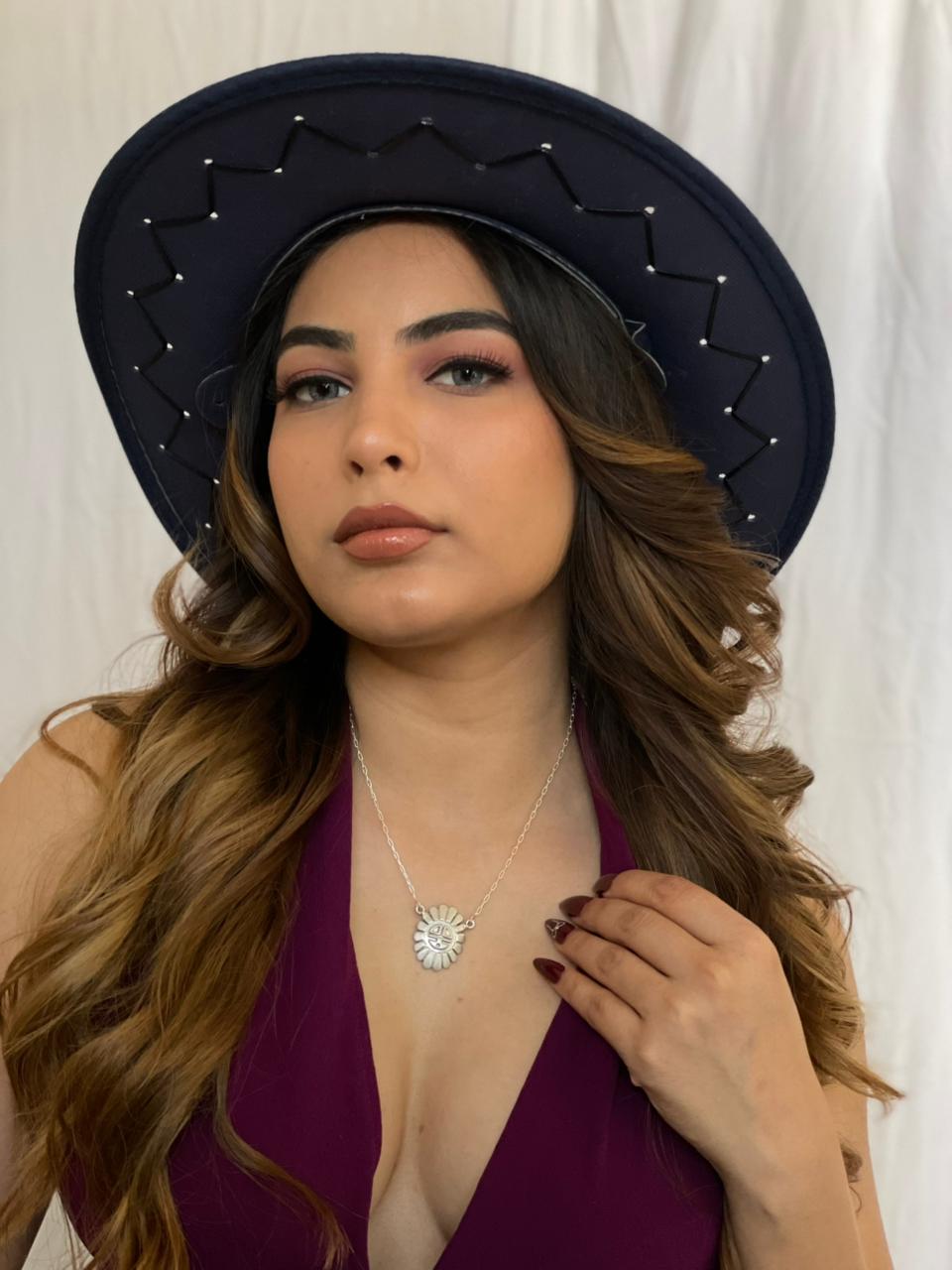 Handmade Sterling Silver Sunface Necklace "Signed Nizhoni"