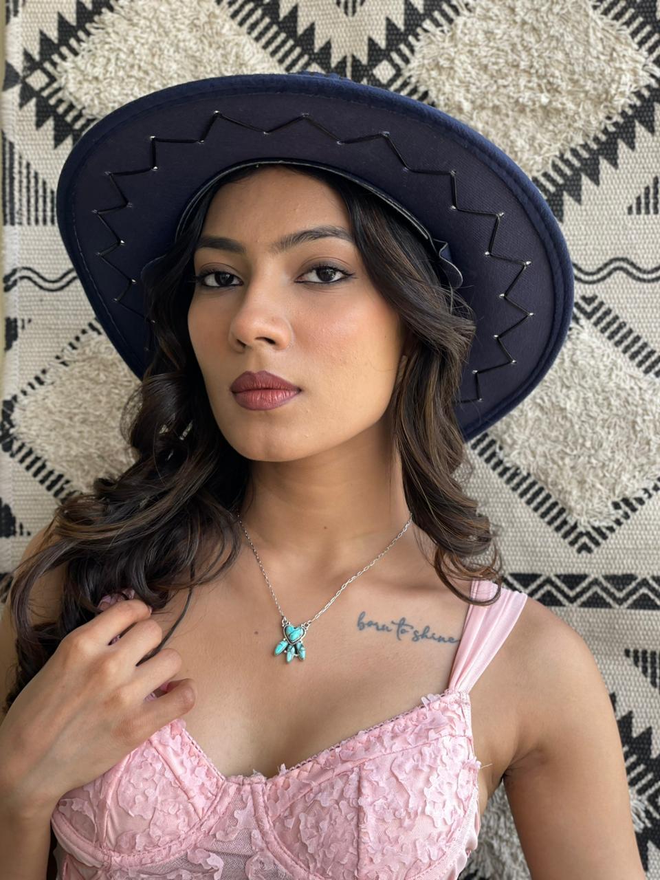 Handmade Sterling Silver Mint Dahlia Collection: Heart Necklace "Signed Nizhoni"