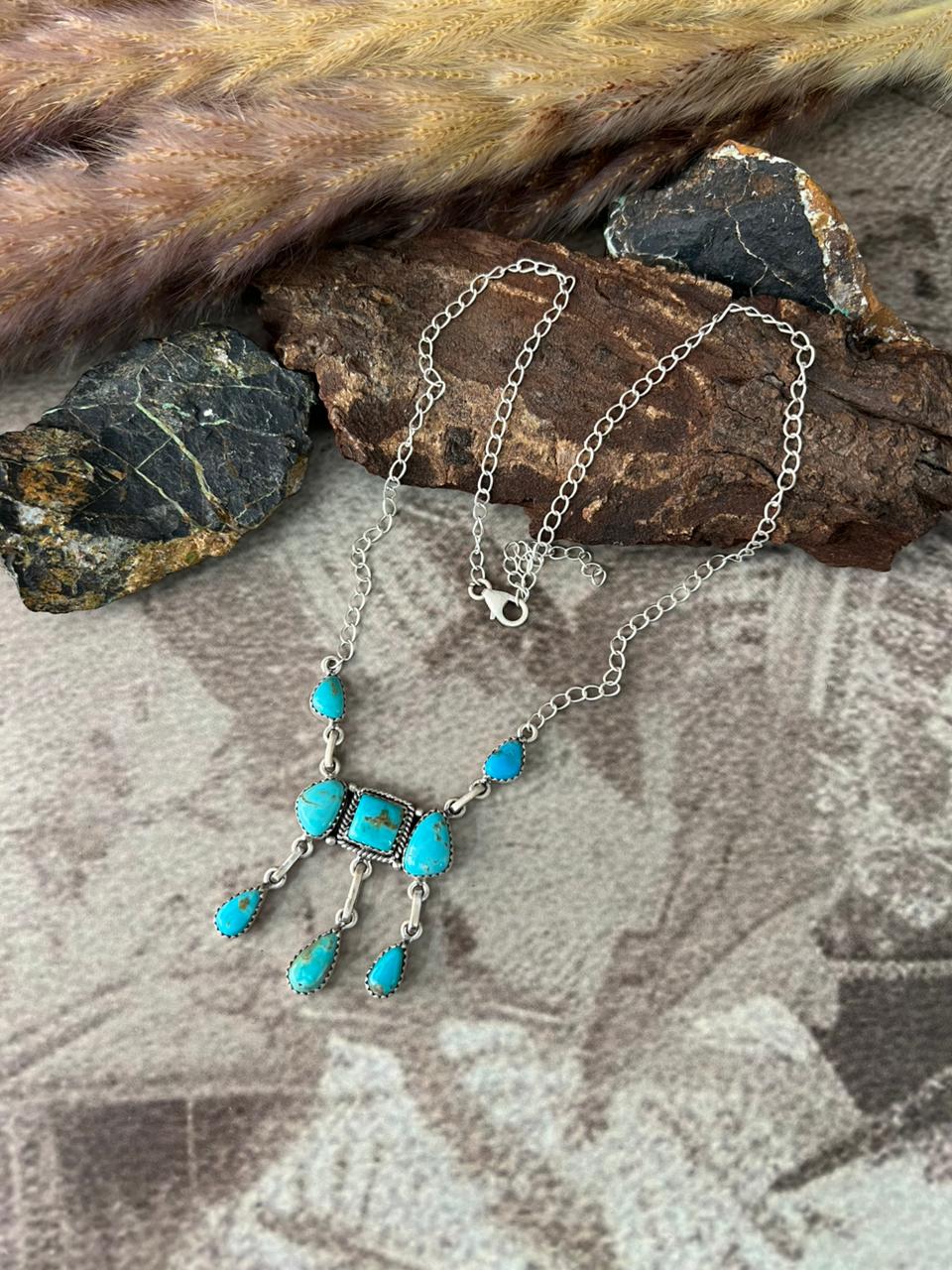 Handmade Sterling Silver Santa Maria Necklace "Signed Nizhoni"