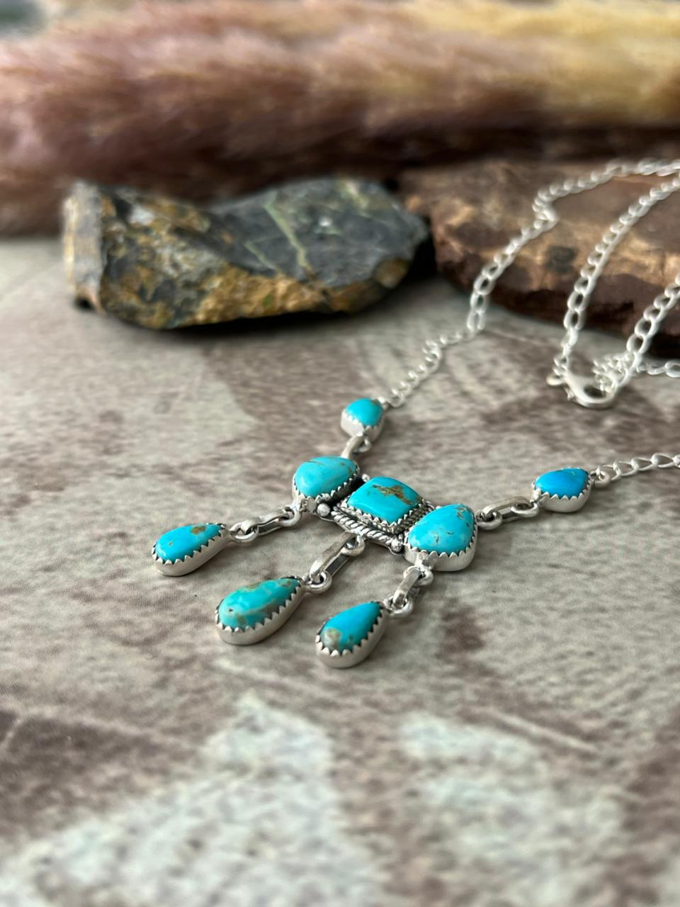 Handmade Sterling Silver Santa Maria Necklace "Signed Nizhoni"