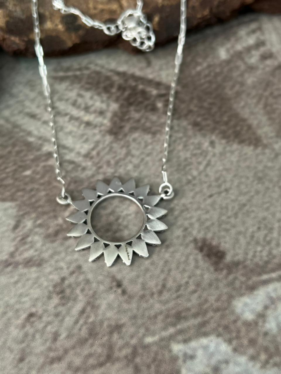 Handmade Sterling Silver Necklace "Signed Nizhoni"