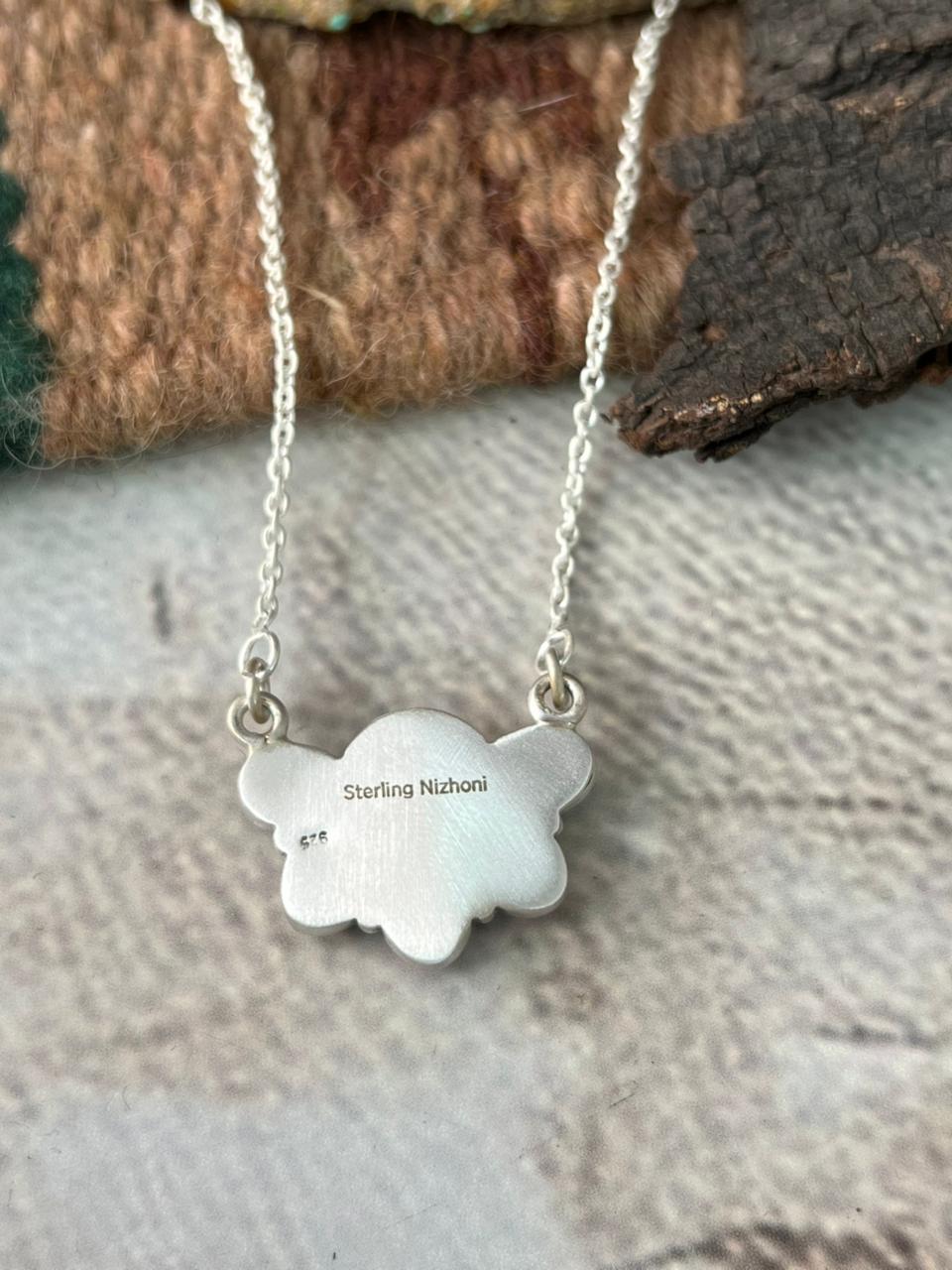 Handmade Sterling Silver Cotton Candy Necklace "Signed Nizhoni"