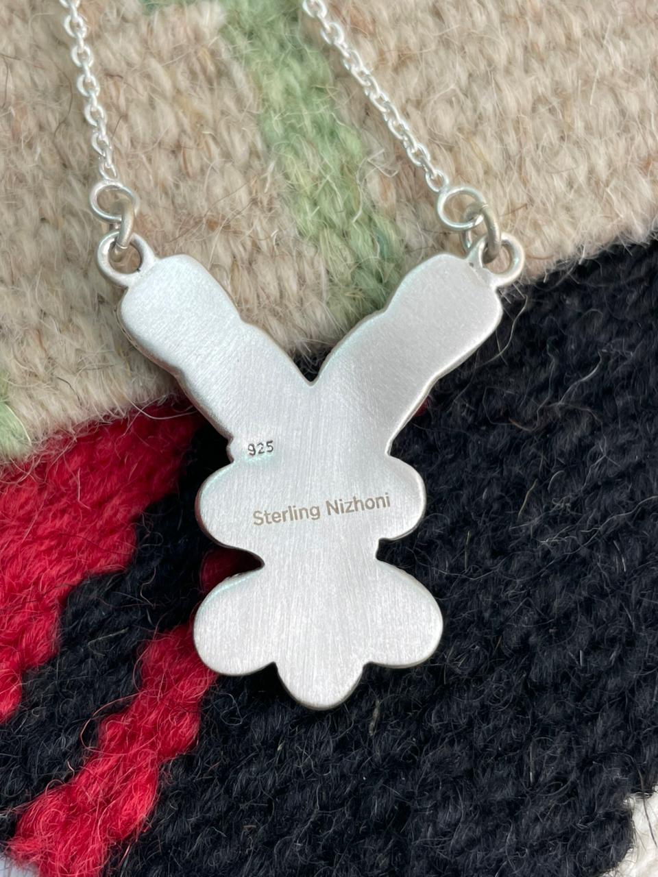 Handmade Sterling Silver Cotton Candy Necklace "Signed Nizhoni"
