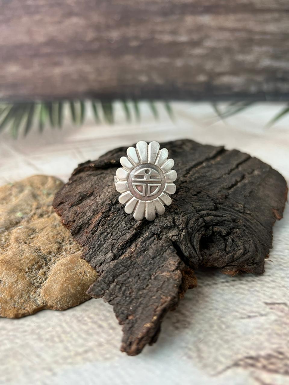 Handmade Sterling Silver Adjustable Ring "Signed Nizhoni"