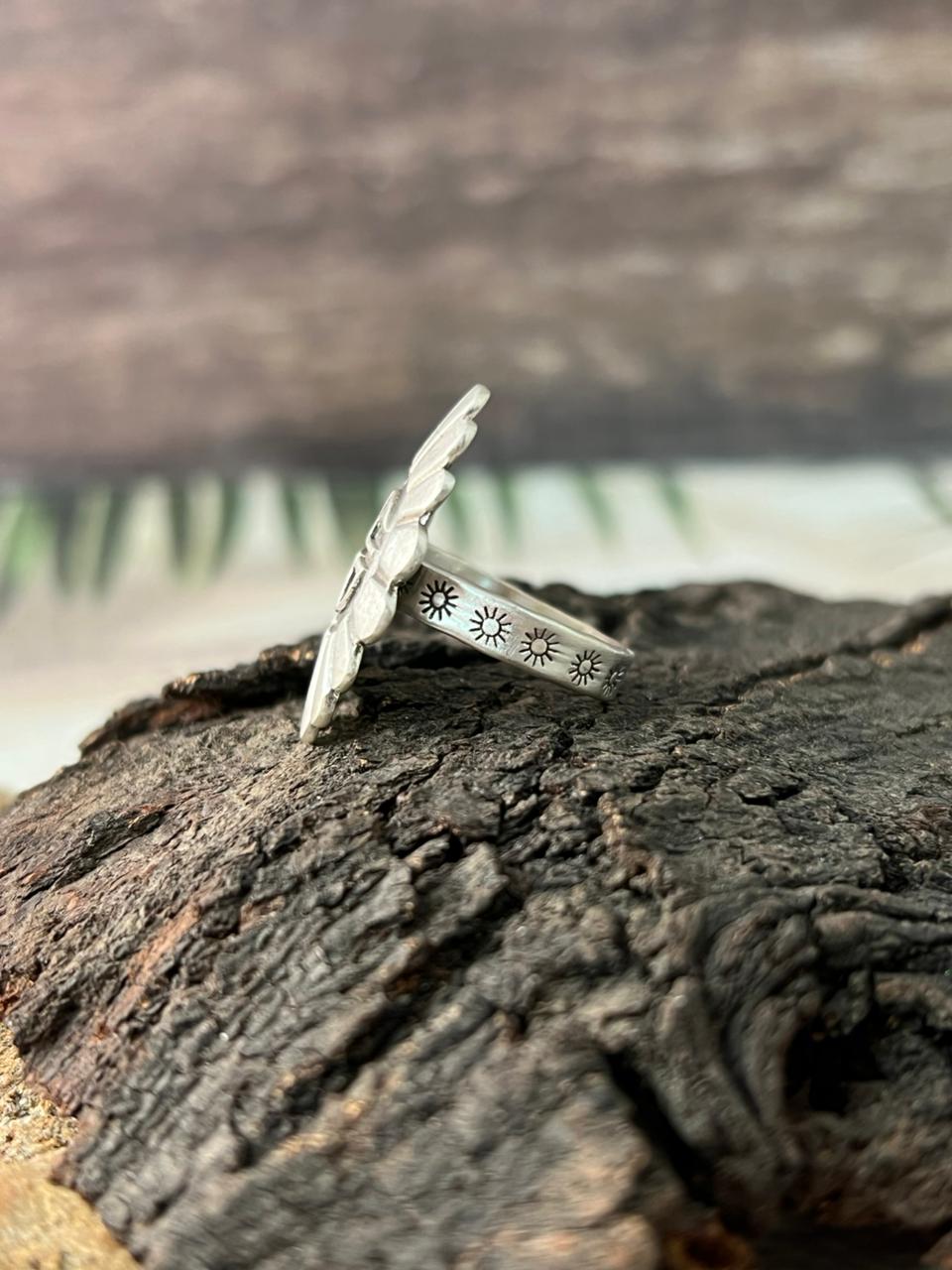 Handmade Sterling Silver Adjustable Ring "Signed Nizhoni"