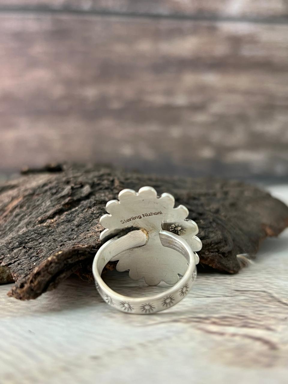 Handmade Sterling Silver Adjustable Ring "Signed Nizhoni"
