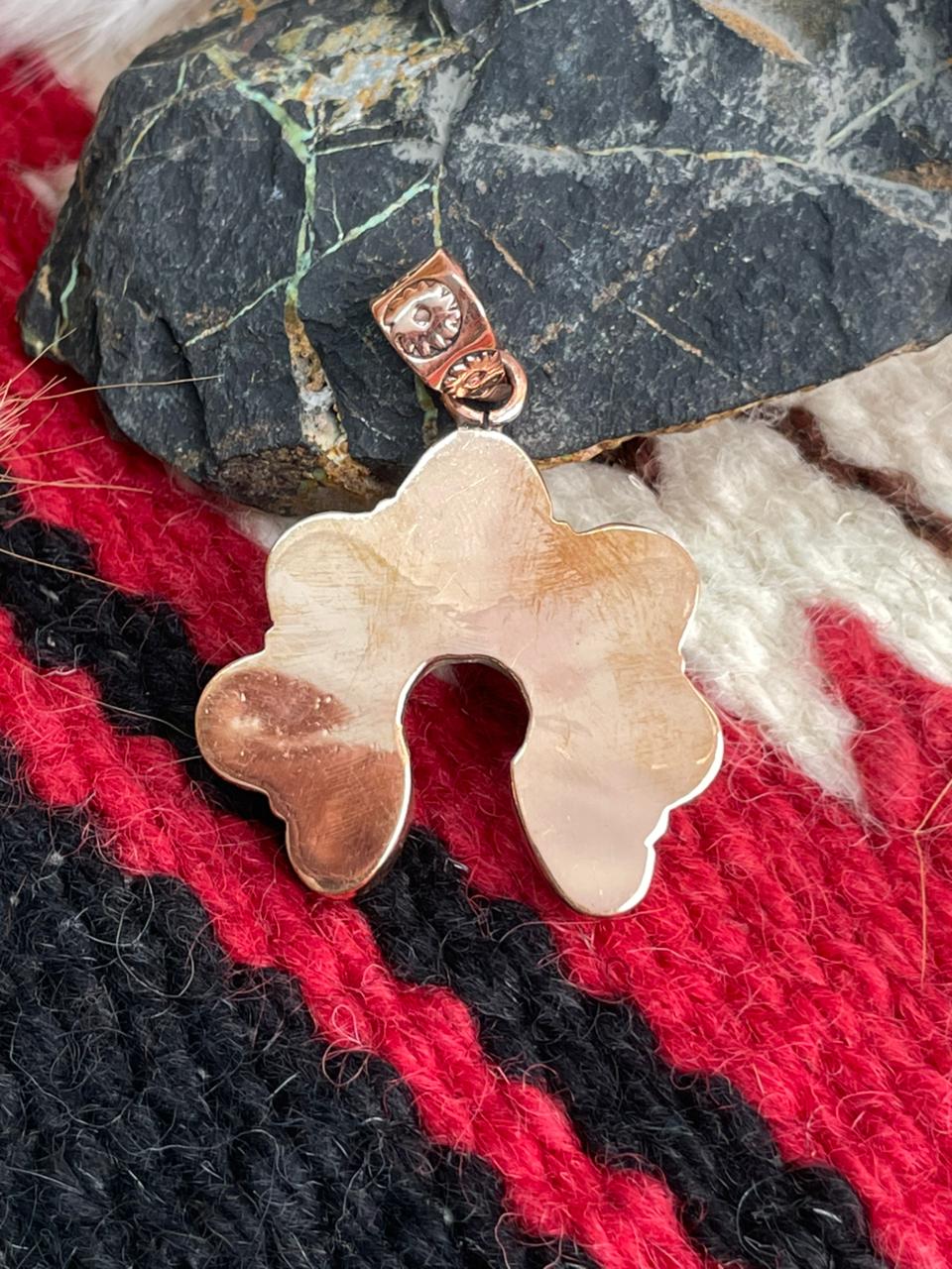 Handmade Copper Sierra Bella Turquoise Naja Pendant