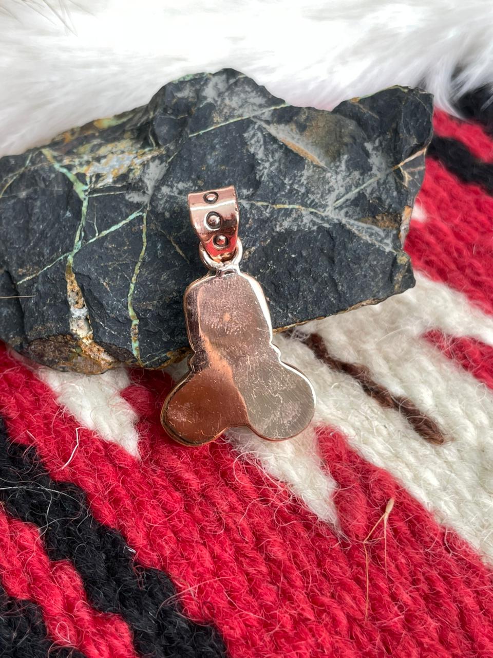 Handmade Copper Sierra Bella Turquoise Pendant